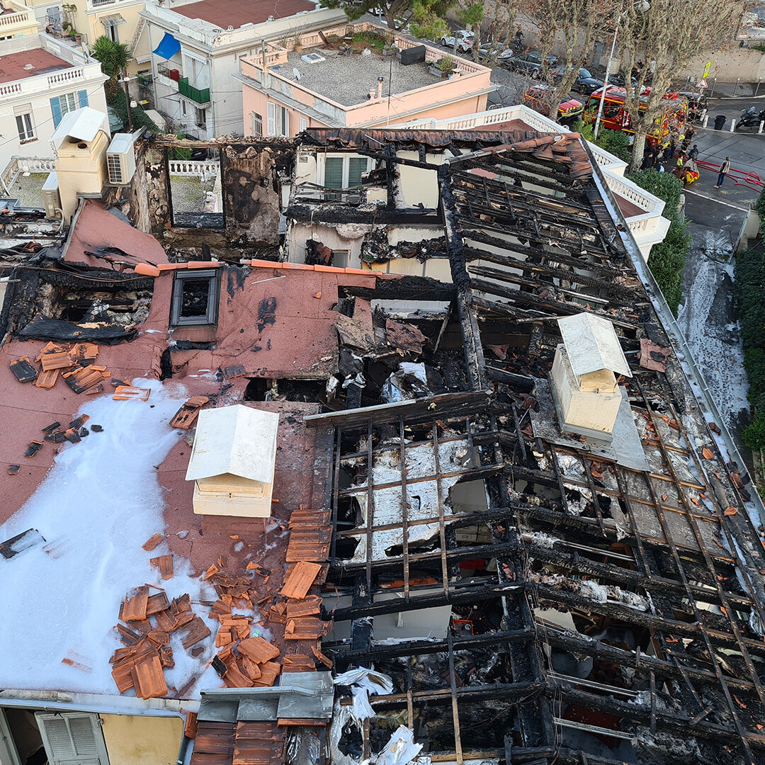 Incendie en copropriété à Nice Eden Palais - cabinet taboni